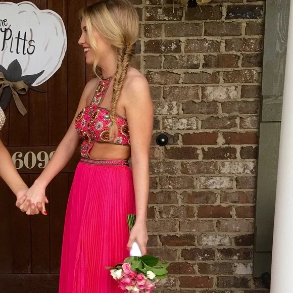 Pink Sherri Hill Dress - Picture 2 of 3